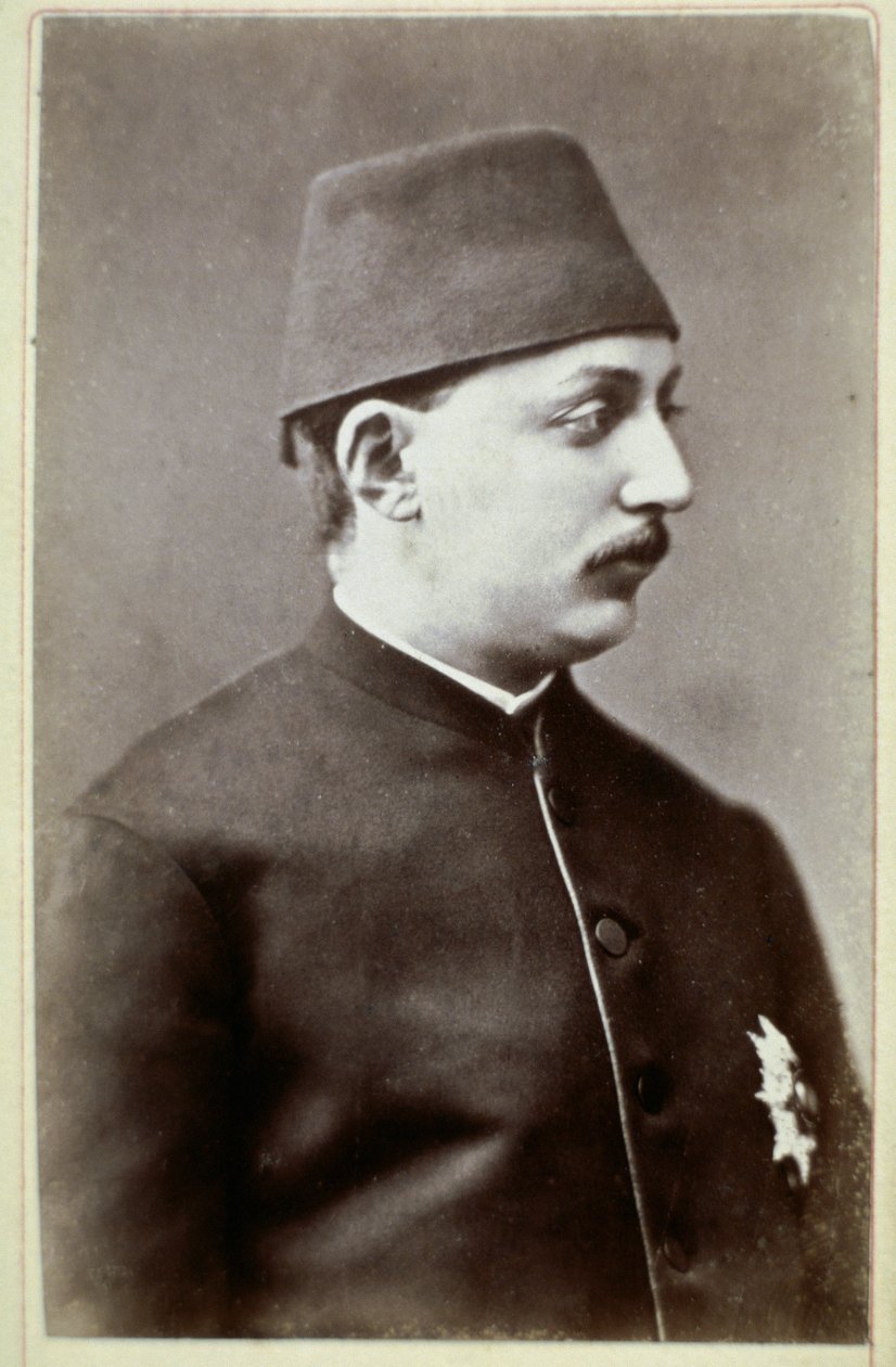 Impero Ottomano: Ritratto del Sultano Murad V. Fotografia del 1876. Ankara, Società Storica Turca da Unknown photographer