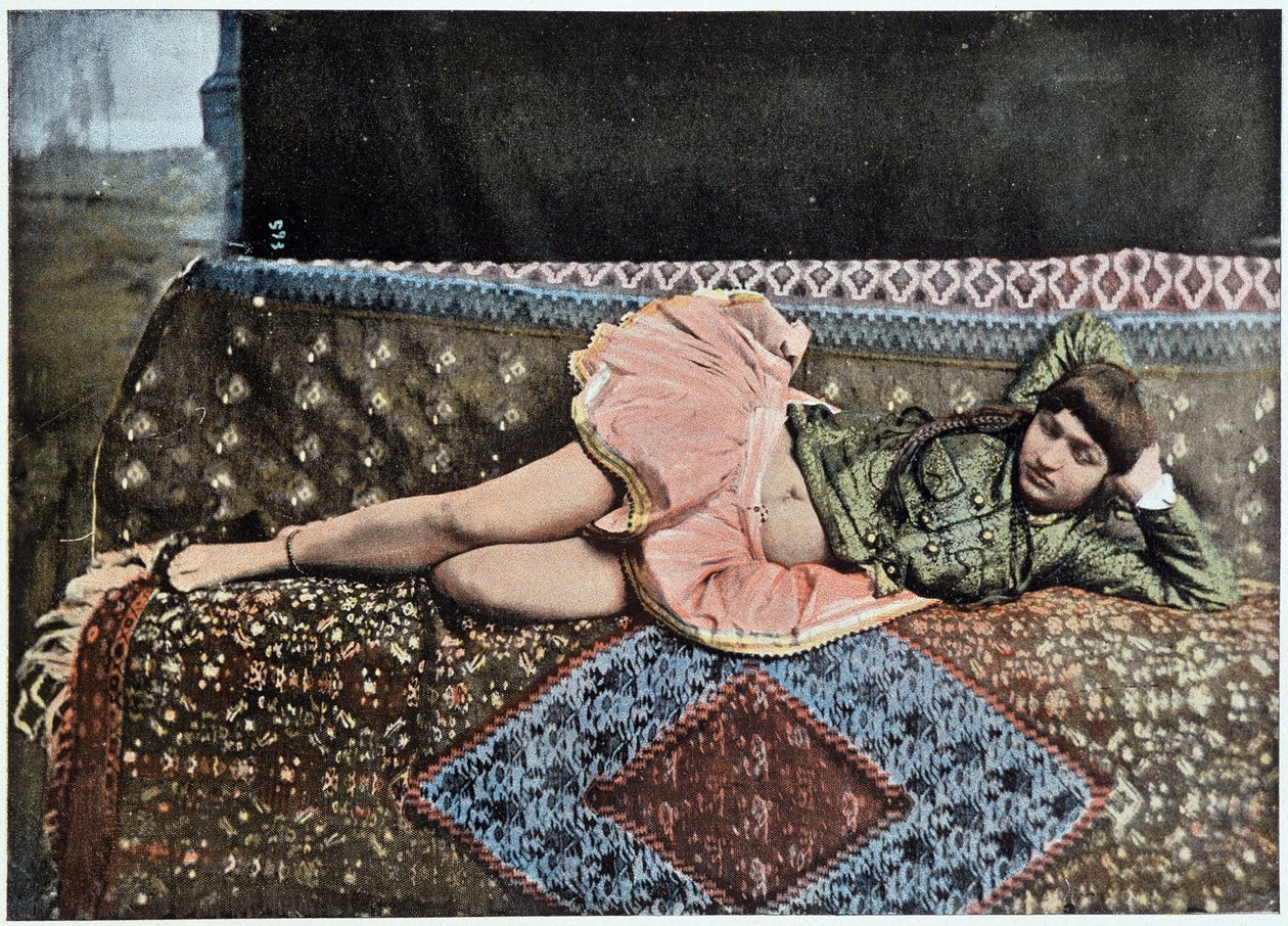 Persiana in un harem di Teheran - fotografia, fine XIX secolo da Unknown photographer