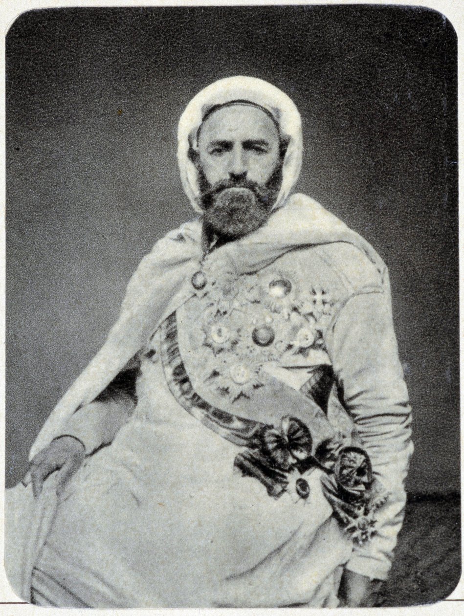 Ritratto di Abd-el-Kader nel 1875 - fotografia da Unknown photographer