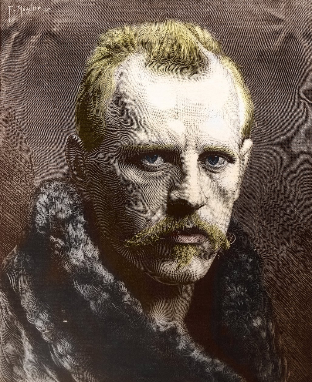 Ritratto di Fridtjof Nansen (1861-1930) (incisione) da Unknown photographer