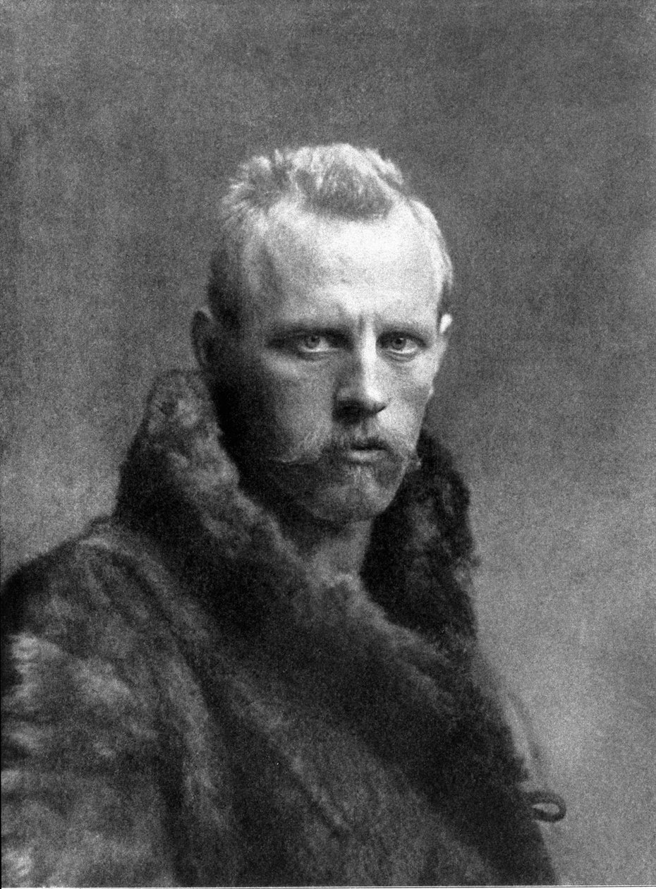 Ritratto di Fridtjof Nansen (1861-1930), esploratore norvegese da Unknown photographer