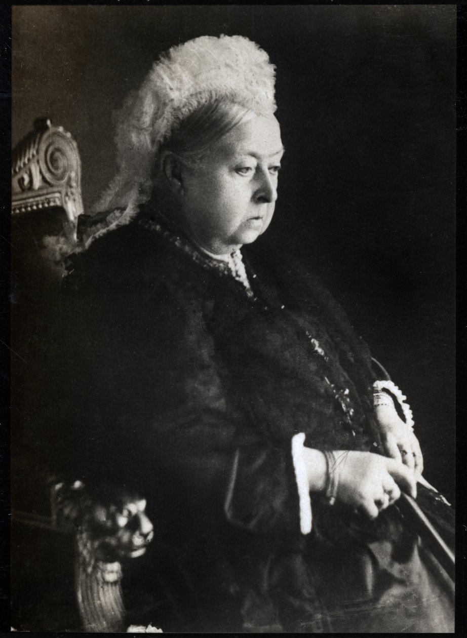 Ritratto della Regina Vittoria (1819-1901), Regina del Regno Unito di Gran Bretagna e Irlanda. Collezione FPL. da Unknown photographer