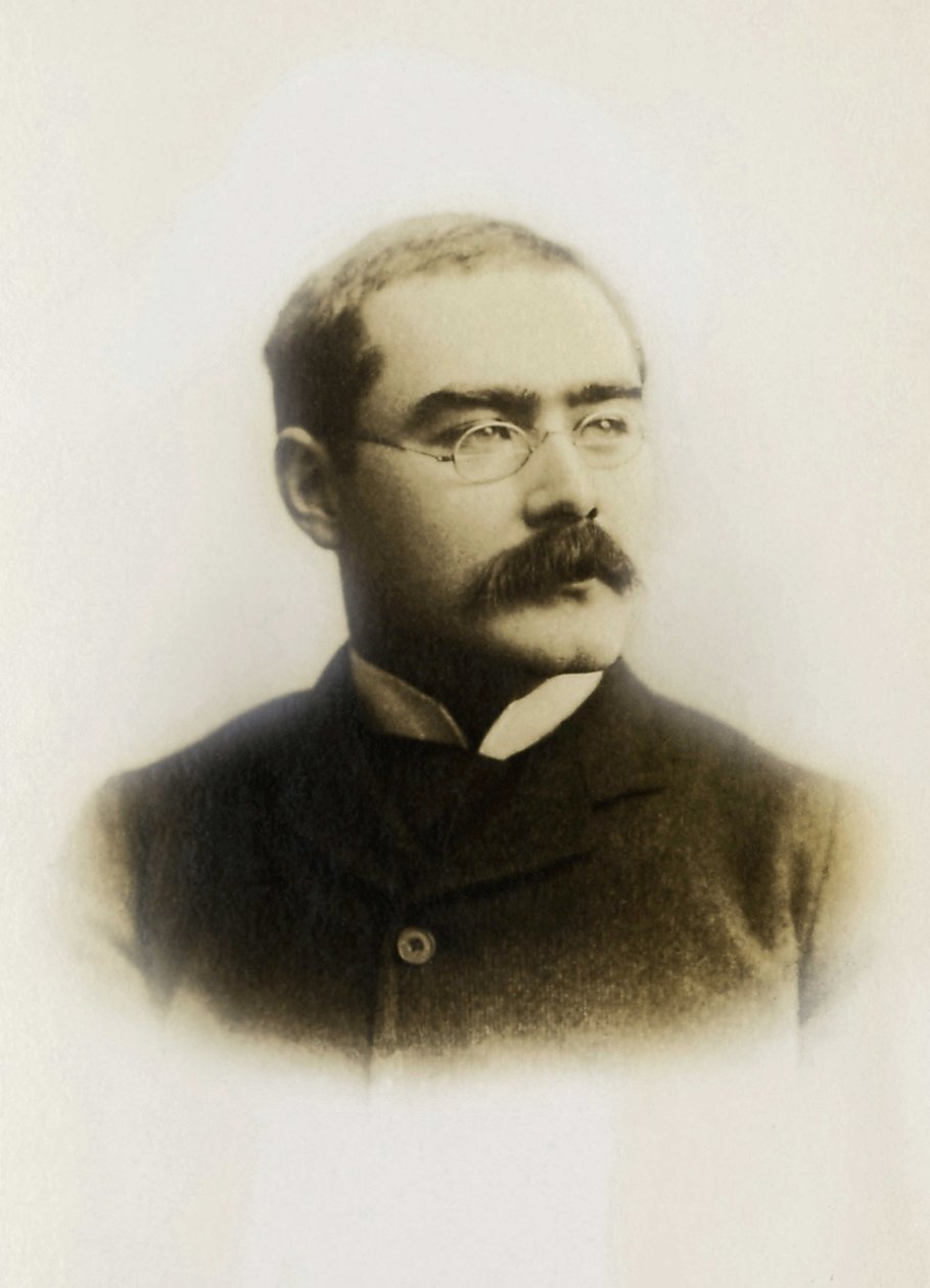 Ritratto di Rudyard Kipling (1865-1936), scrittore inglese. da Unknown photographer