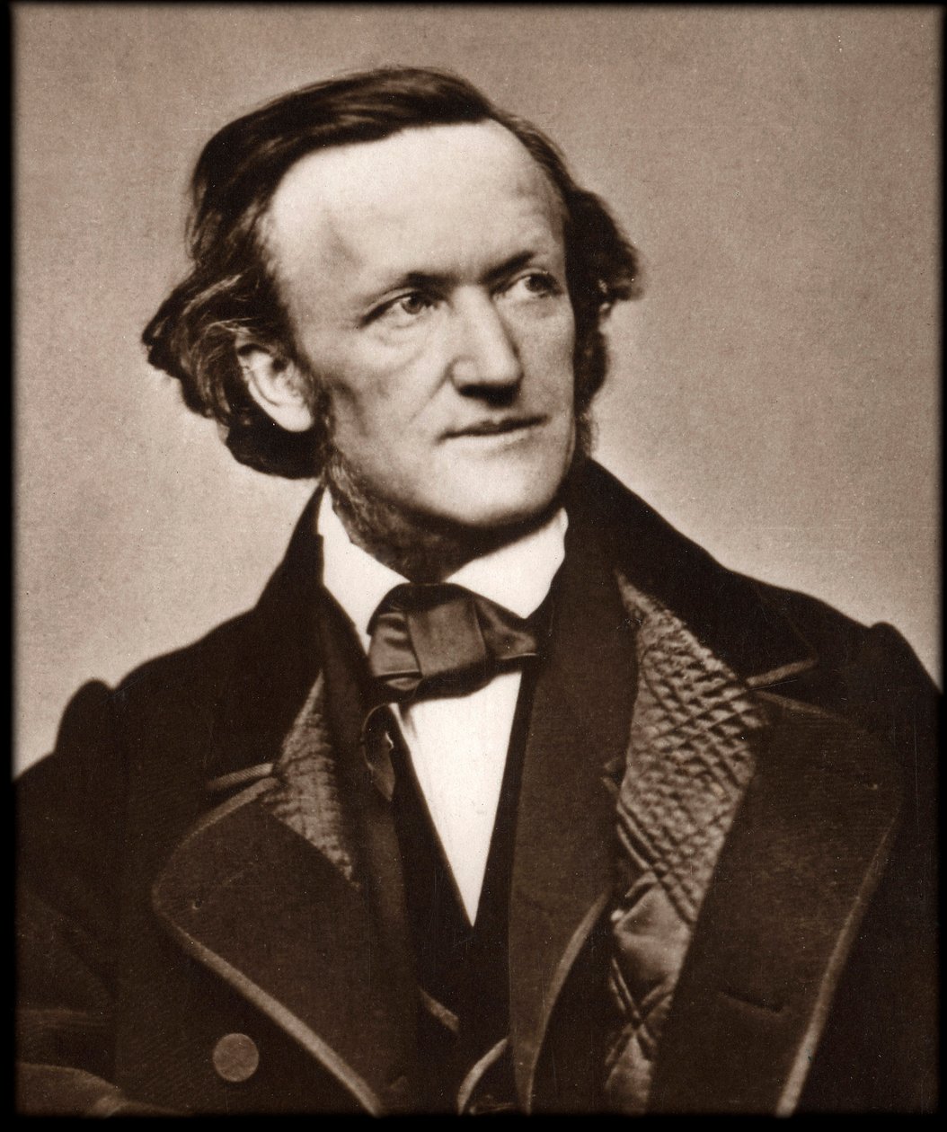 Ritratto del compositore Richard Wagner - Ritratto di Richard Wagner, compositore tedesco da Unknown photographer