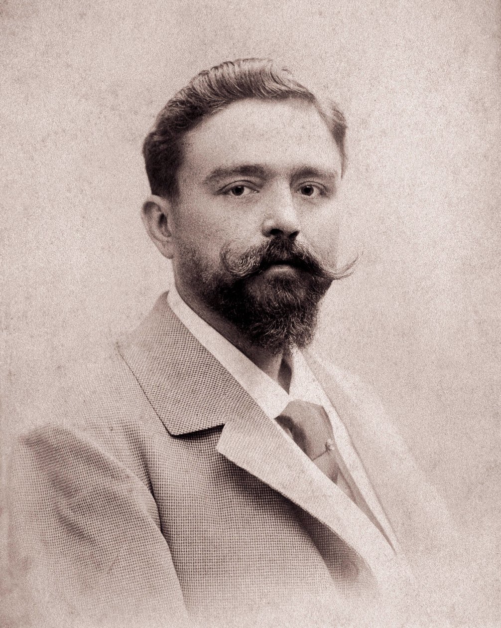 Ritratto del compositore e pianista Isaac Albeniz (1860-1909) all