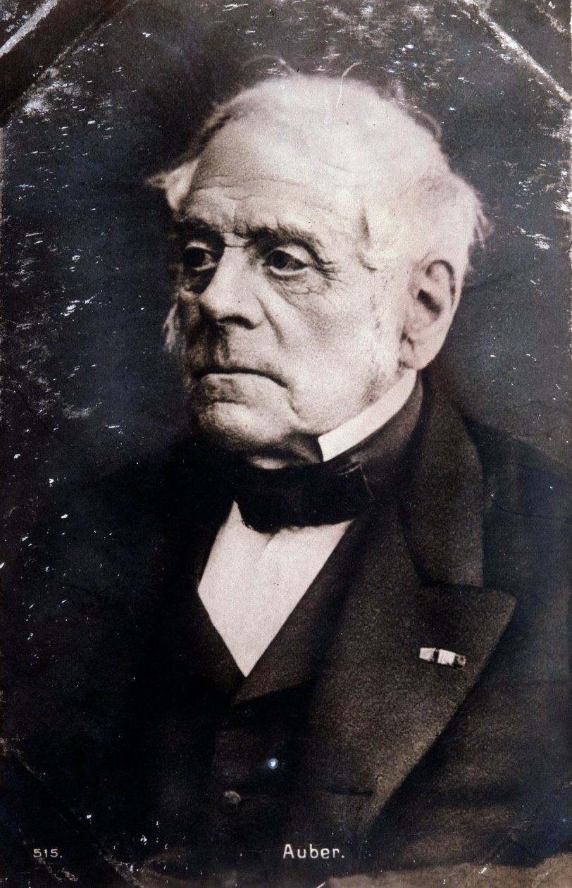 Ritratto del compositore inglese Daniel François Esprit Auber (1782-1871) da Unknown photographer