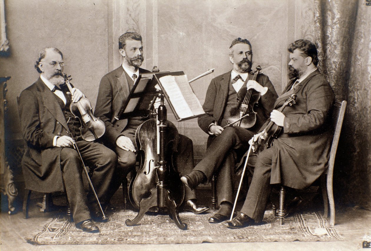 Ritratto dei membri del quartetto Joachim, c. 1900 da Unknown photographer