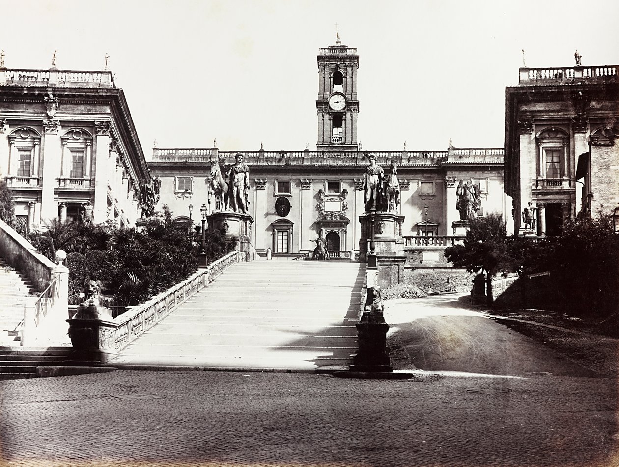 Veduta del Campidoglio con il Palazzo Senatorio, Roma da Unknown photographer