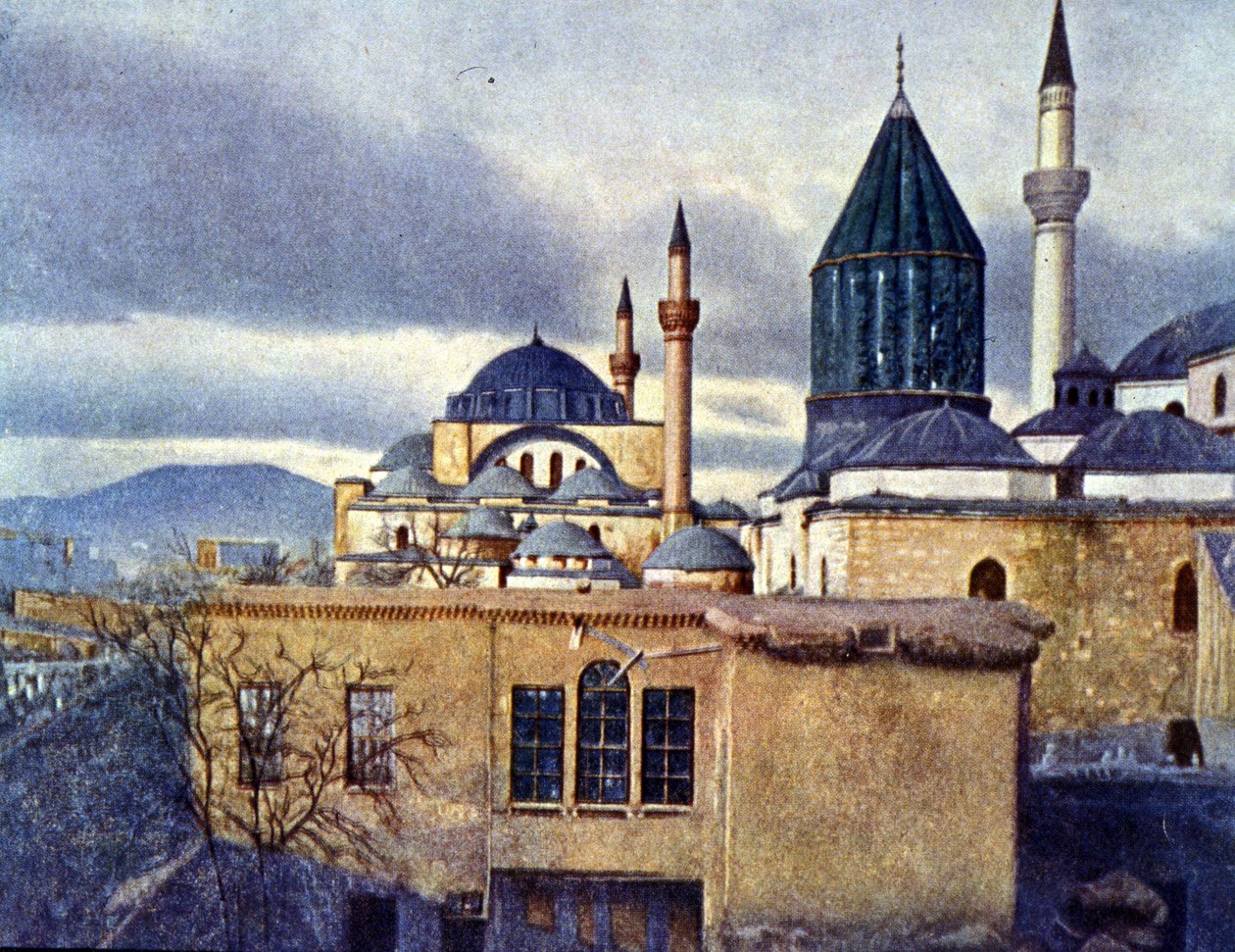 Veduta del Mausoleo di Mevlana a Konya (Turchia). Mevlana Celaleddin Rumi è il fondatore dell
