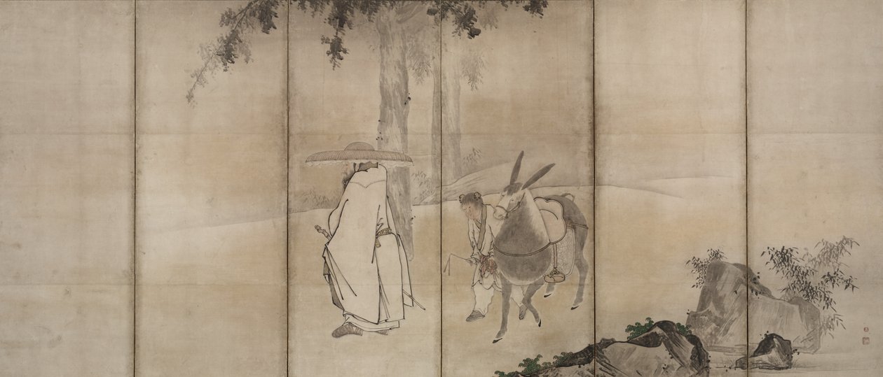 Su Shi So Shoku e Pan Lang Han Ro, primi anni del 1600 da Unkoku Tōgan