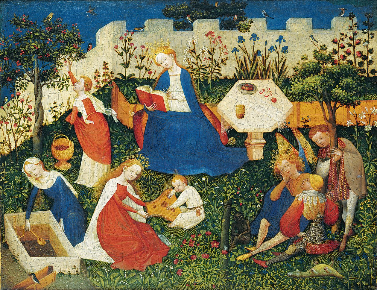 Il giardino del Paradiso, scena da Upper Rhenish Master
