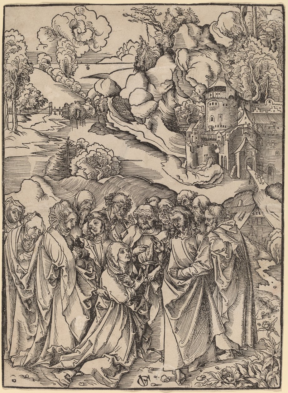 Cristo e gli apostoli e le sante donne da Urs Graf
