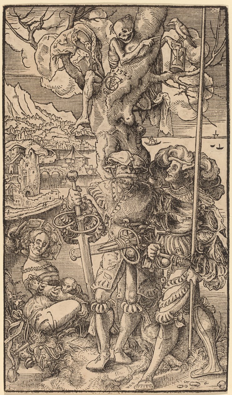 Due mercenari e una donna, 1524 da Urs Graf