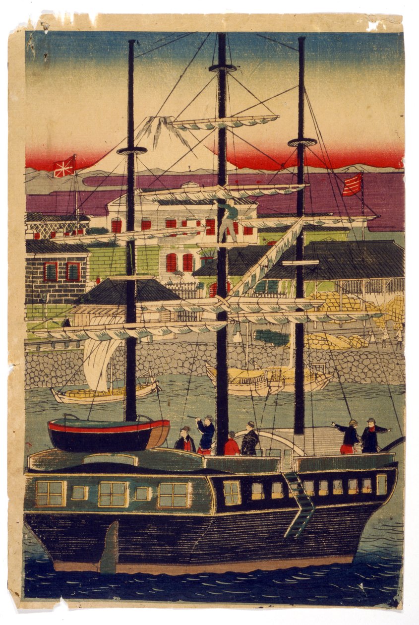 Porto di Kyoto, Giappone da Utagawa (1786 1865) Kunisada