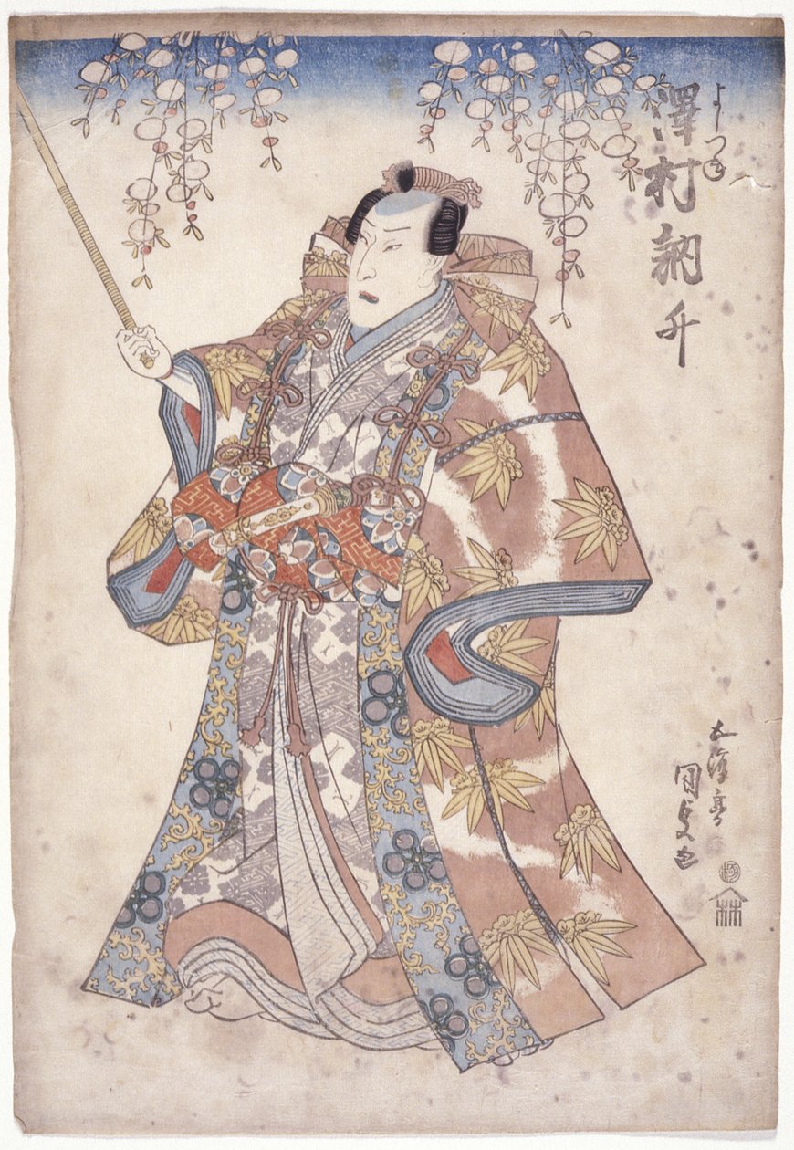 Sawamura Tossho nel ruolo di Yoshitsune da Utagawa (1786 1865) Kunisada
