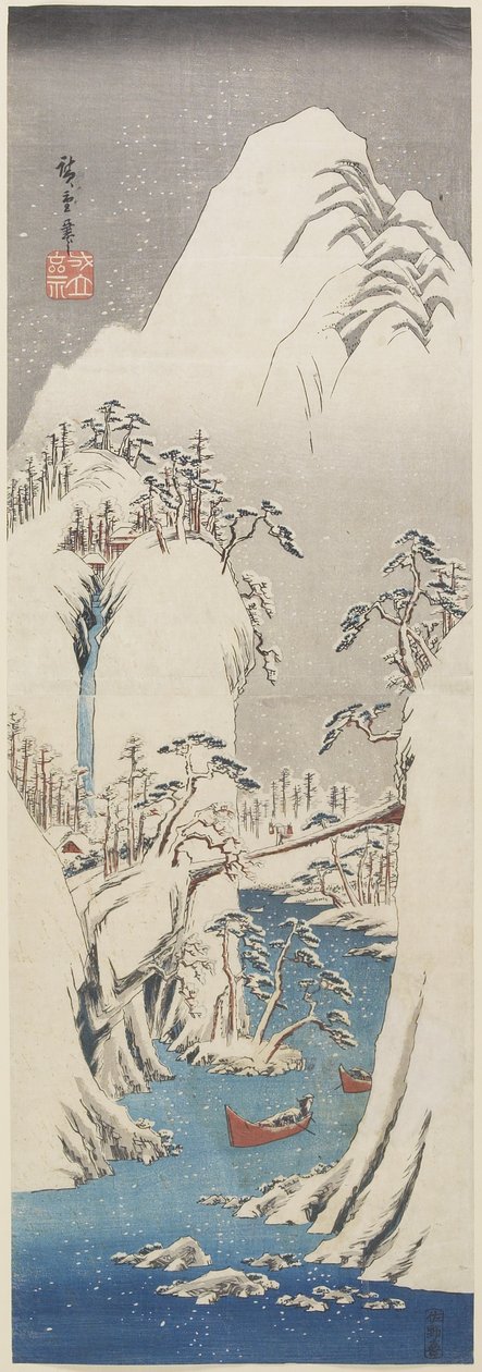 (Gola di Kiso nella Neve), c. 1840-1842 da Utagawa Hiroshige