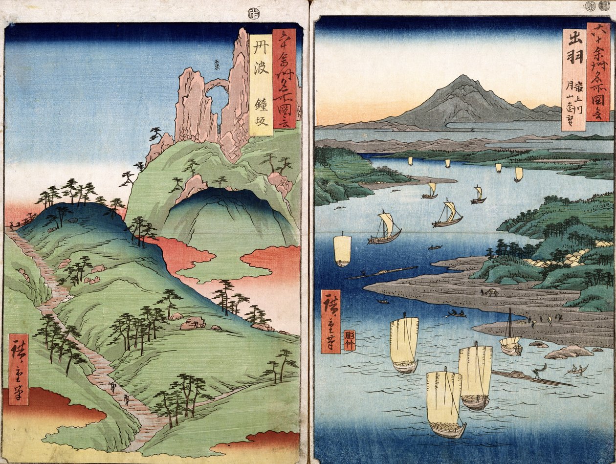 Paesaggio e paesaggio marino, due vedute dalla serie 