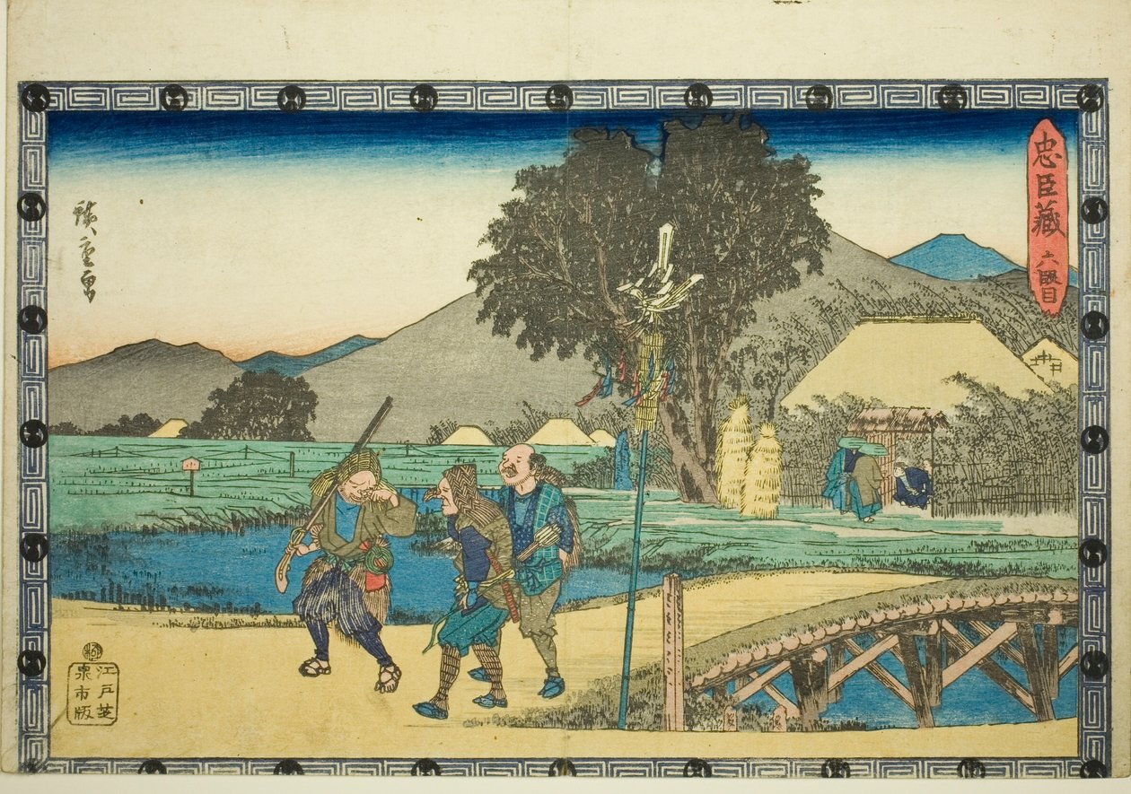 Atto 6, dalla serie "La vendetta dei fedeli vassalli" da Utagawa Hiroshige