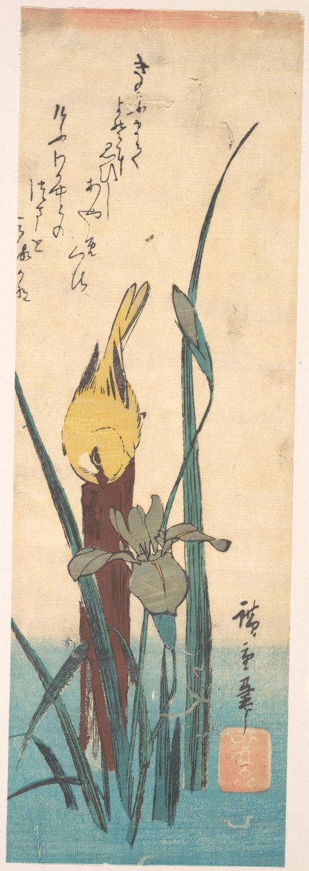 Vogel und Iris da Utagawa Hiroshige