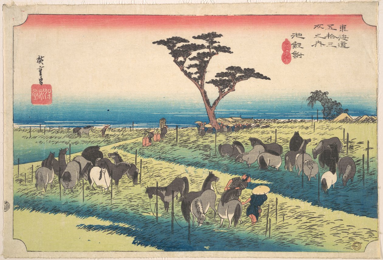 Chiryu, Shuka Uma Ichi da Utagawa Hiroshige