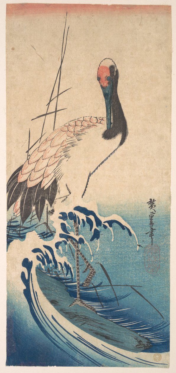 Crane e Surf da Utagawa Hiroshige