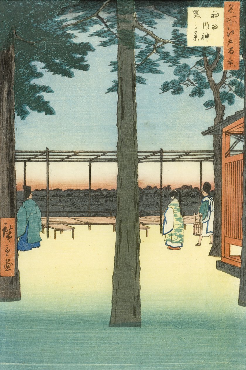 Alba al santuario Kanda Myōjin da Utagawa Hiroshige