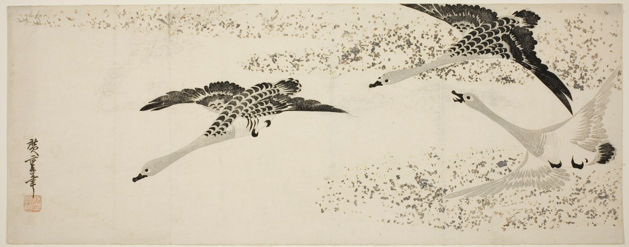Oche in discesa da Utagawa Hiroshige