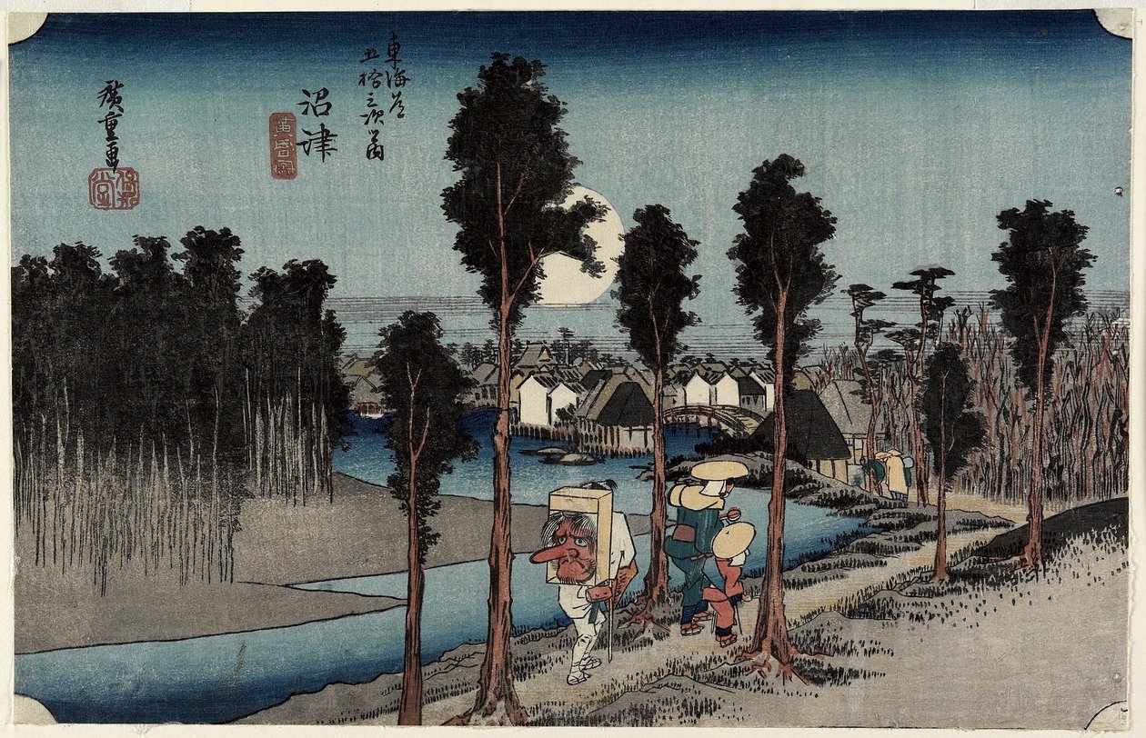 Crepuscolo a Numazu, c. 1833 da Utagawa Hiroshige