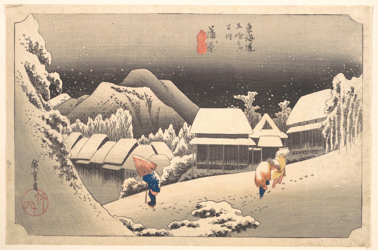 Neve serale da Utagawa Hiroshige