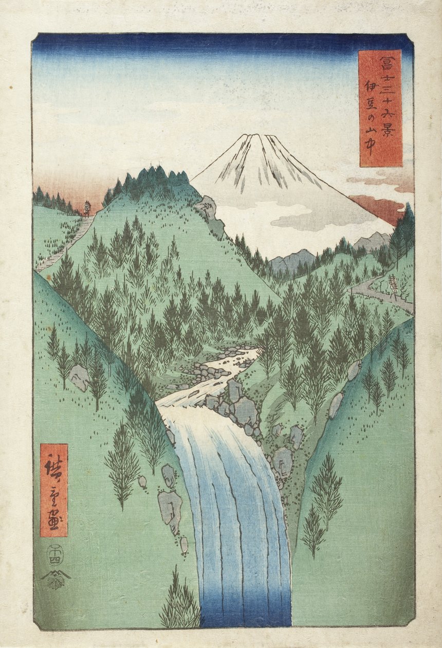 Nelle montagne della provincia di Izu da Utagawa Hiroshige