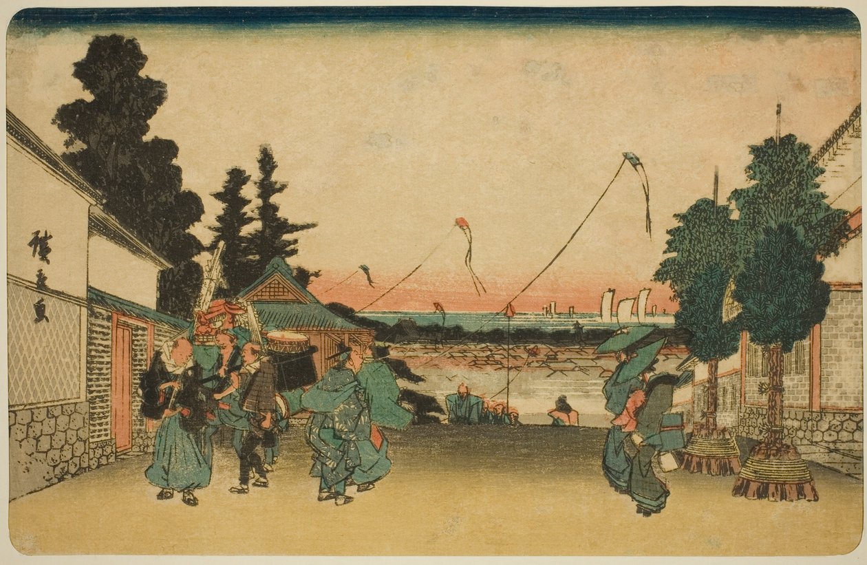 Kasumigaseki, dalla serie "Luoghi famosi di Edo (Koto meisho)" da Utagawa Hiroshige