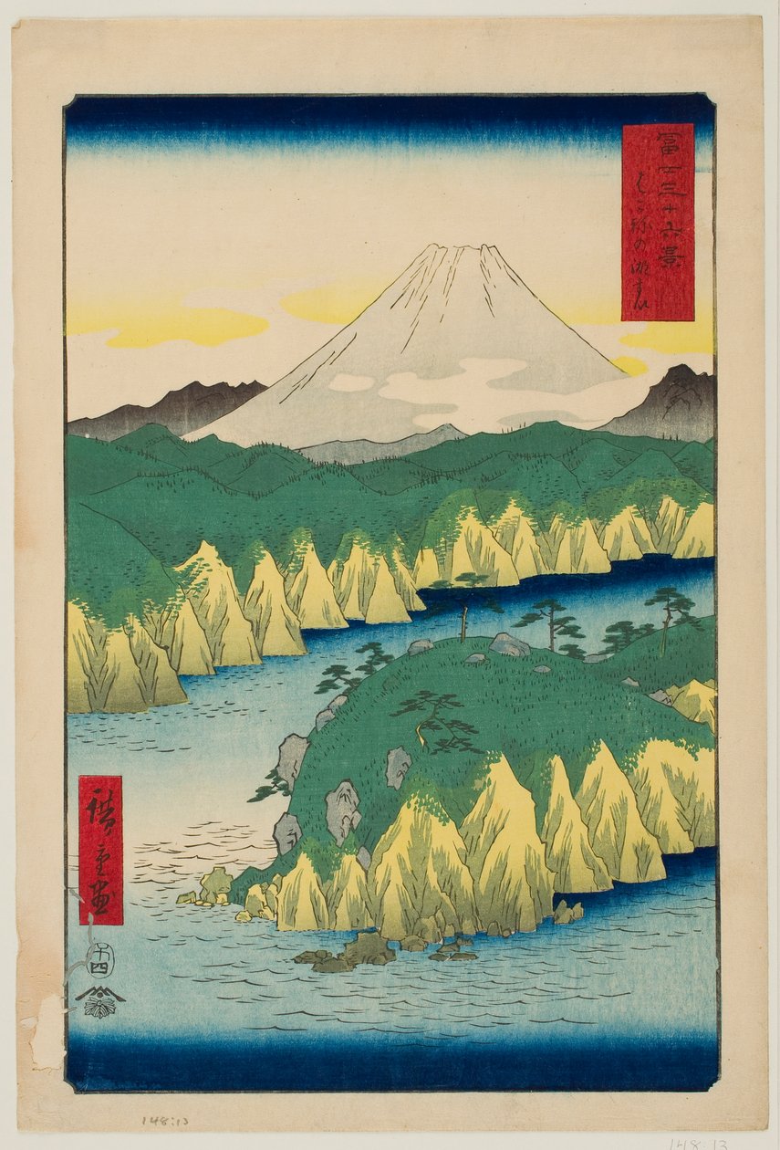 Il lago di Hakone, dalla serie “Le trentasei vedute del Monte Fuji” da Utagawa Hiroshige