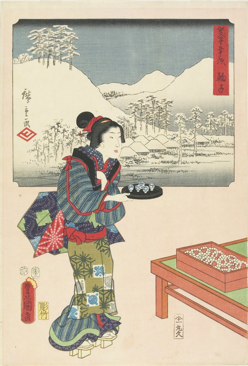 Mariko, dicembre 1854 da Utagawa Hiroshige
