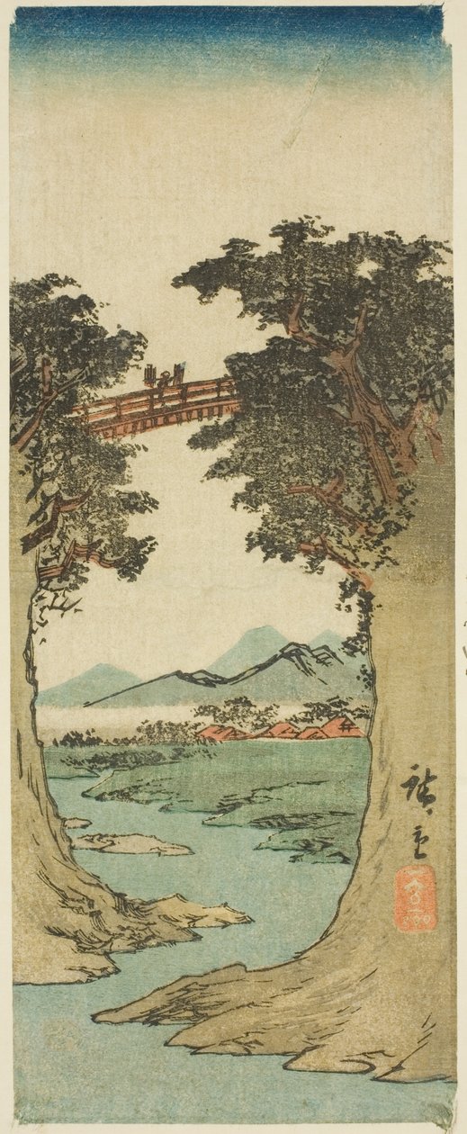 Ponte delle Scimmie da Utagawa Hiroshige