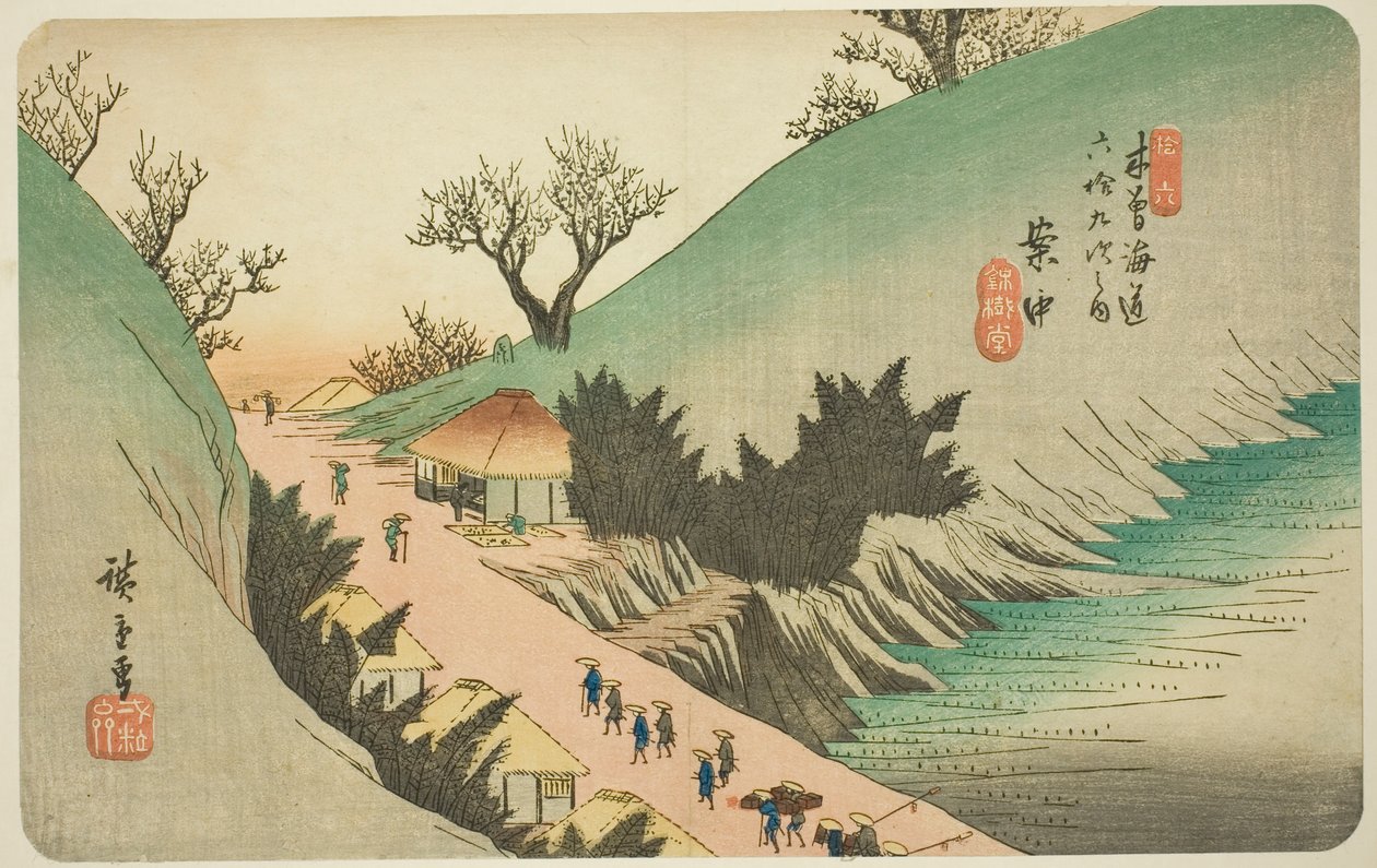 N. 16: Annaka, dalla serie "Sessantanove stazioni del Kisokaido" da Utagawa Hiroshige
