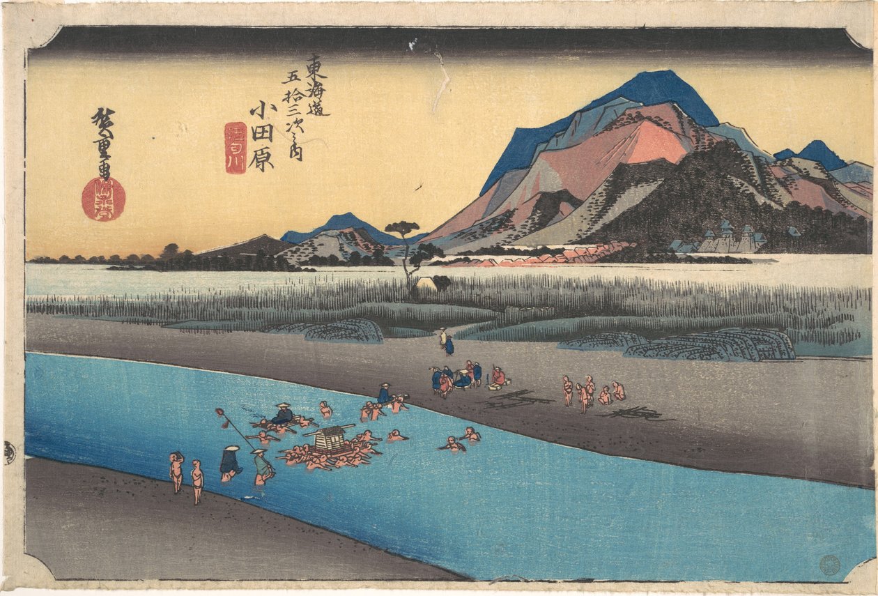 Odawara; Sakogawa da Utagawa Hiroshige