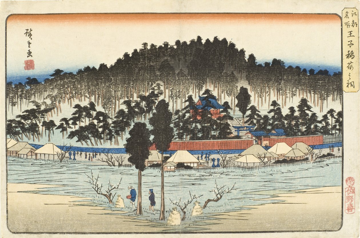 Santuario di Ōji Inari da Utagawa Hiroshige