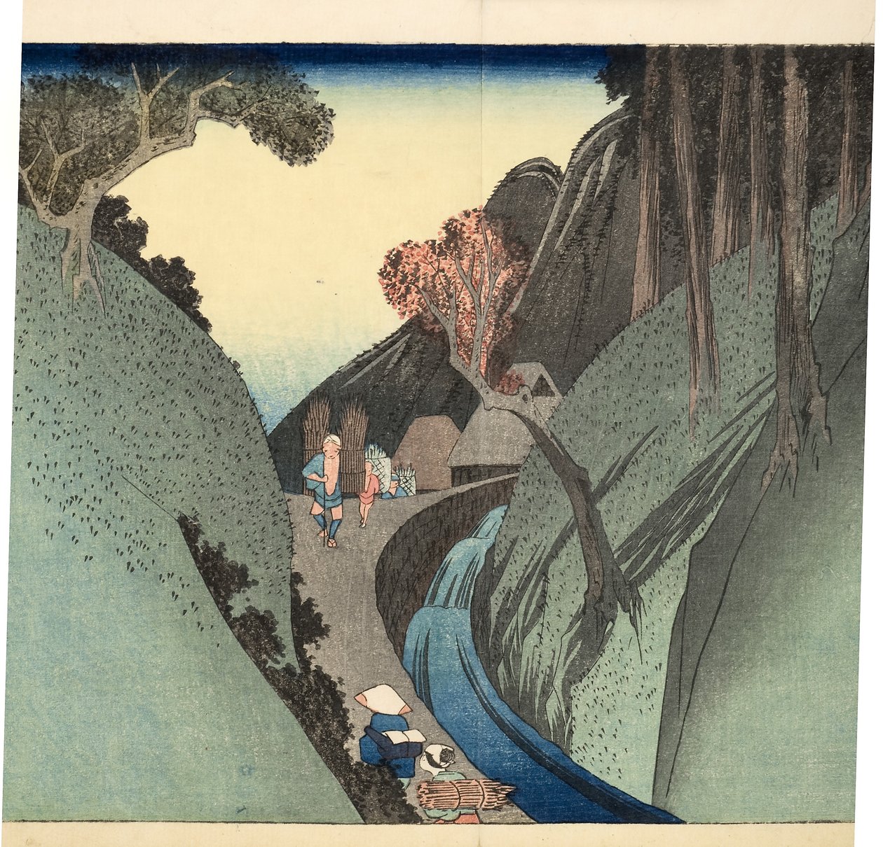 Okabe: Monte Utsu, c.1832-33 da Utagawa Hiroshige