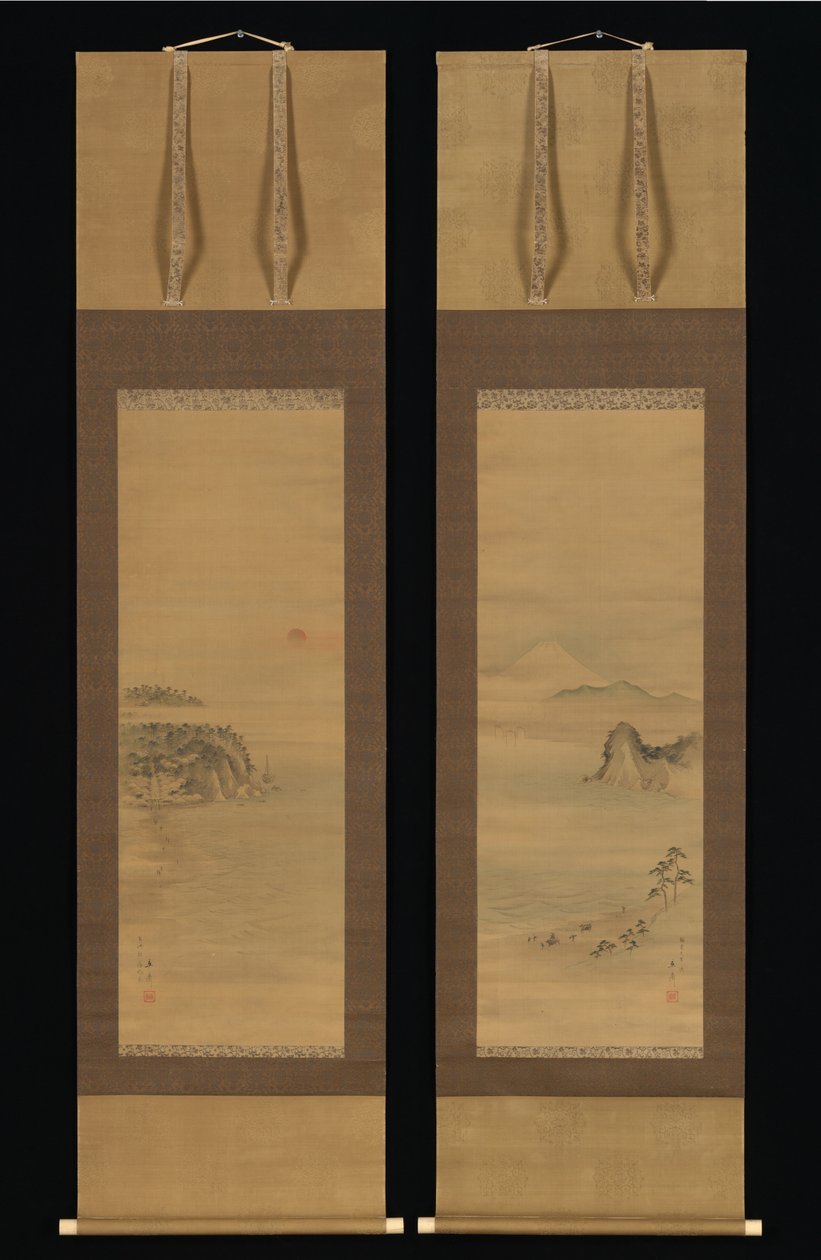 Shichirigahama und Enoshima da Utagawa Hiroshige