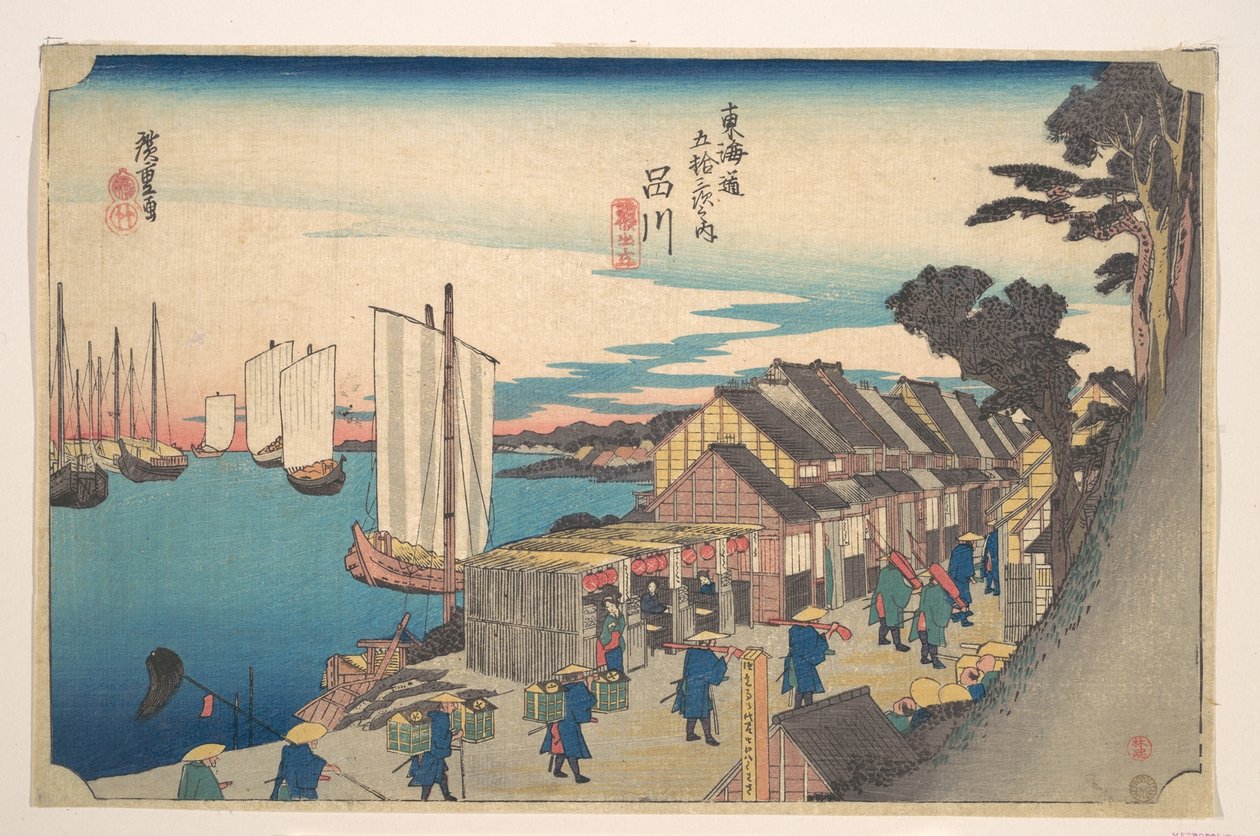 Shinagawa; Shoko Detachi da Utagawa Hiroshige