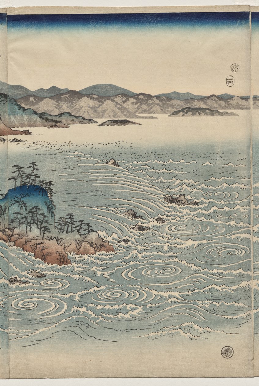 I vortici di Awa da Utagawa Hiroshige