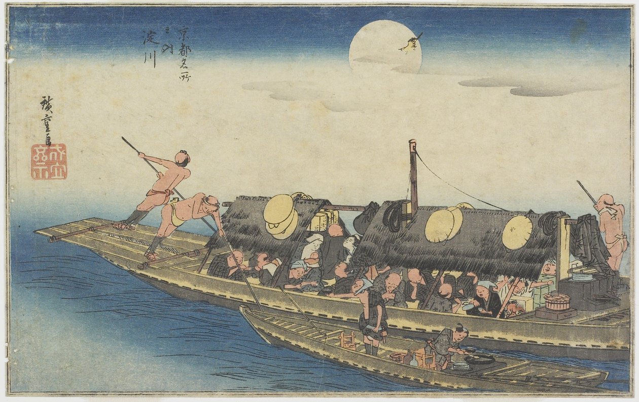 Fiume Yodo, c. 1834 da Utagawa Hiroshige