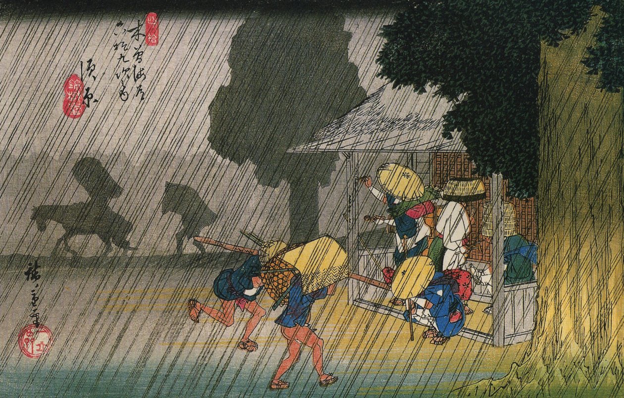 n.39 Suhara, da Le sessantanove stazioni del Kiso-kaidō da Utagawa Hiroshige