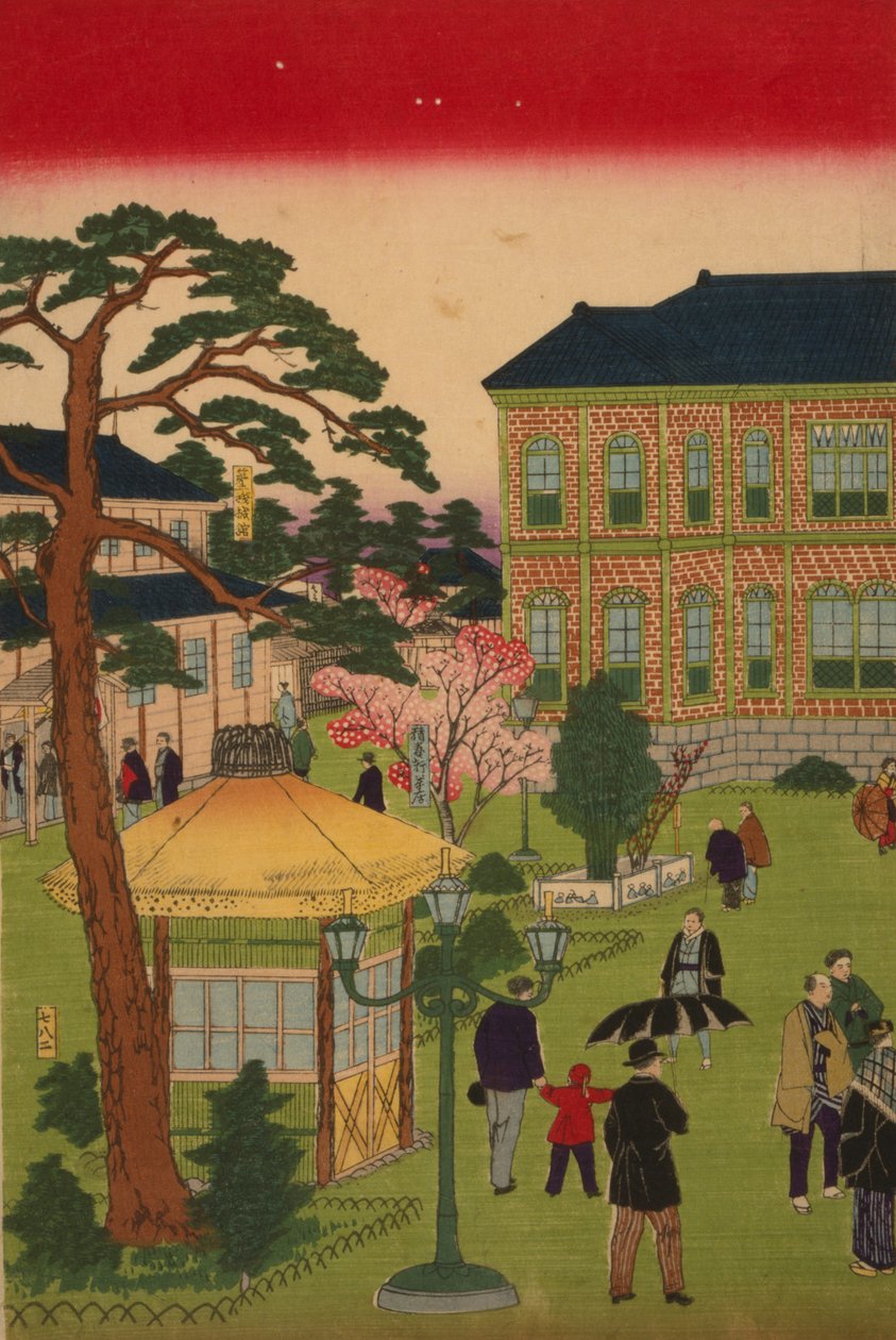 Seconda Esposizione Industriale Nazionale al Parco Ueno da Utagawa Hiroshige III
