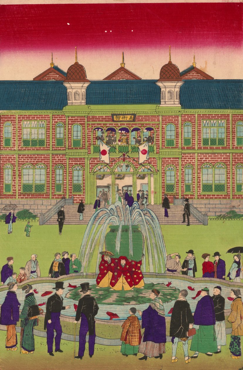 Seconda esposizione industriale nazionale al Parco Ueno da Utagawa Hiroshige III