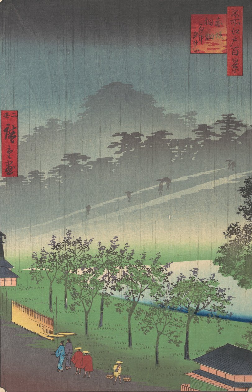Akasaka Kiri-Ratake Uchu Yu Kei da Utagawa Hiroshige II
