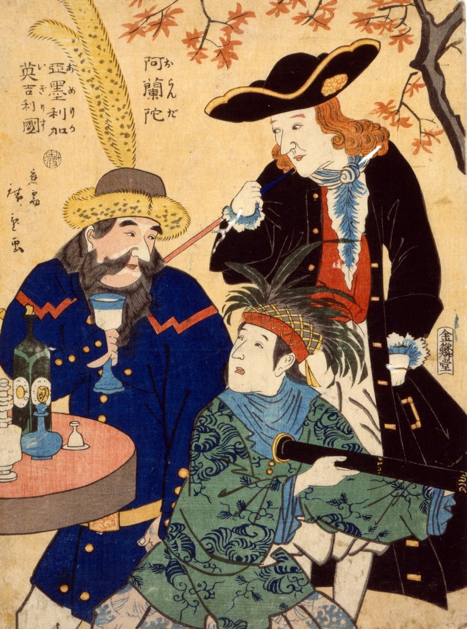 Oranda, Amerika, Igirisu da Utagawa II Hiroshige