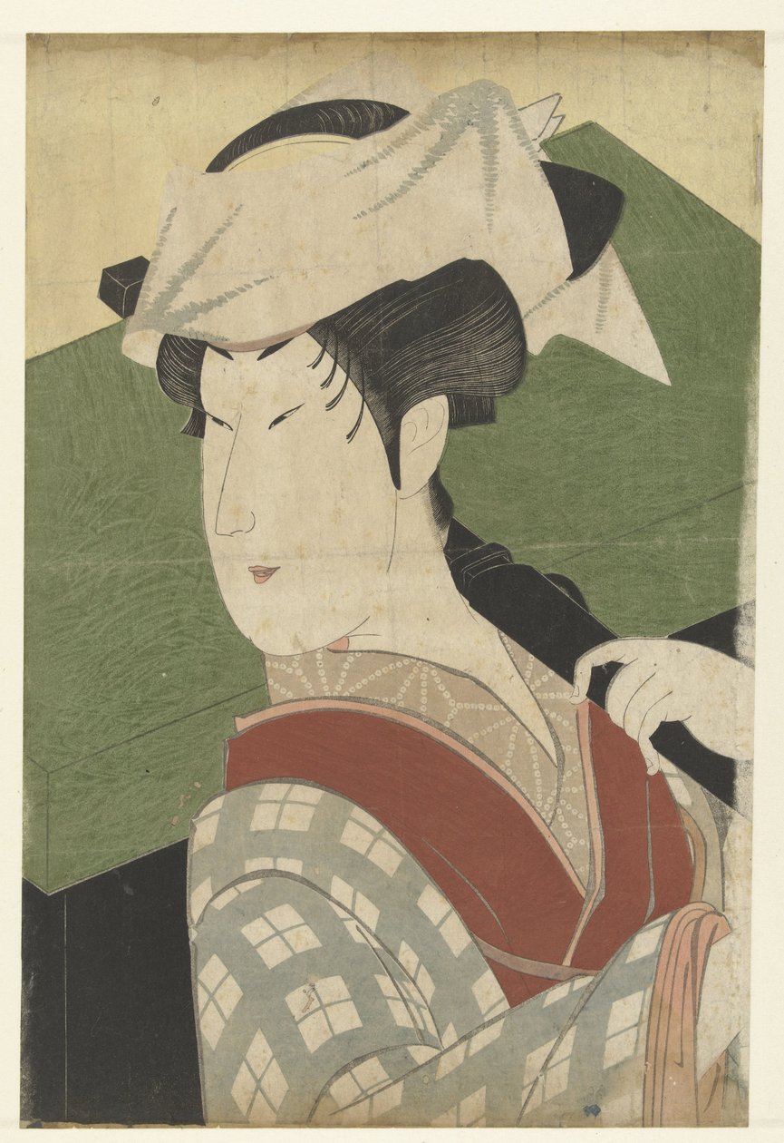Ritratto busto di Nakamura Noshio II da Utagawa Kunimasa