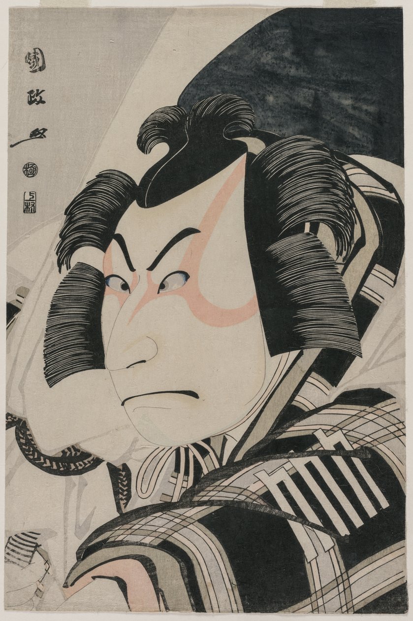 Nakamura Nakazo II come Matsuomaru nella Scena del Carro Fermato da Utagawa Kunimasa