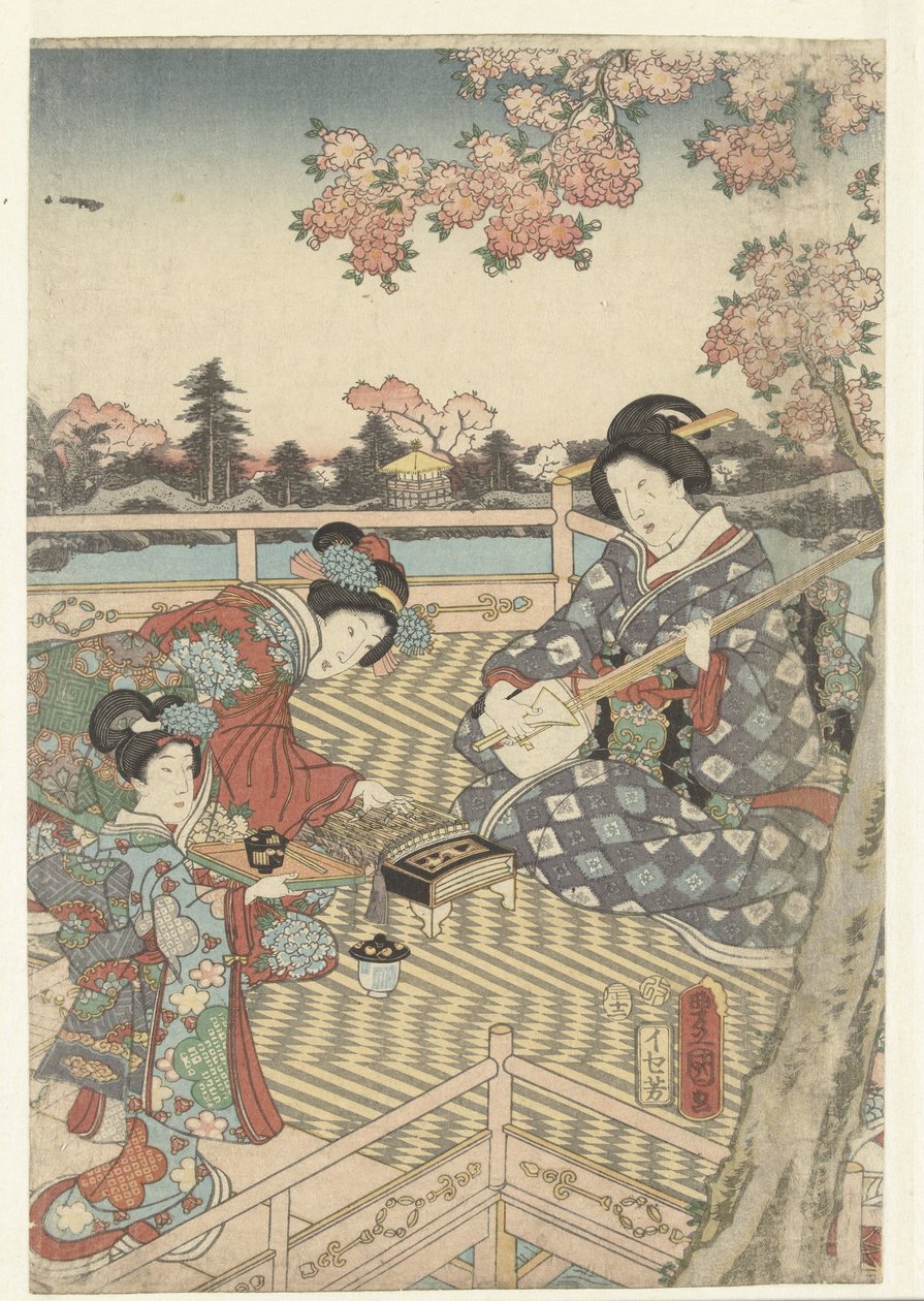 Banchetto primaverile per i Genji orientali da Utagawa Kunisada (I)